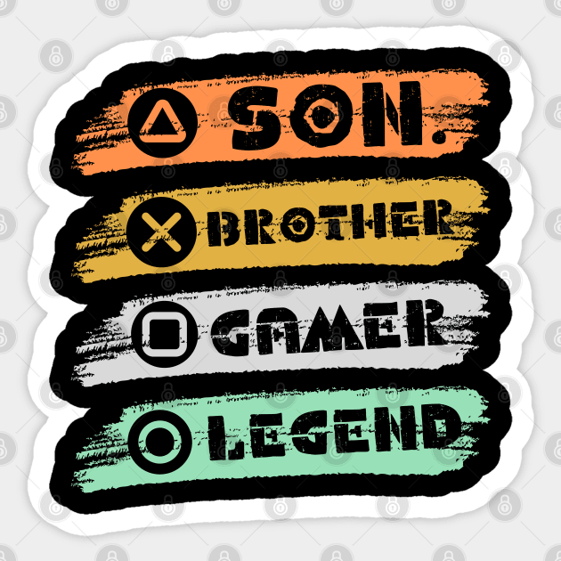 Son Brother Gamer Legend Sticker by The WYLD Tribe